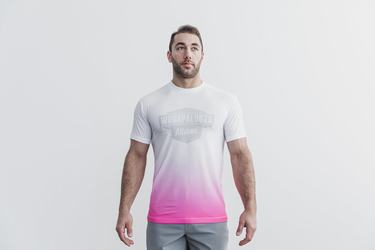 T-Shirt Nobull Wodapalooza Dip-Dye Homme Rose | EC2473015