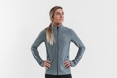 Veste Nobull 4-way Stretch Woven Femme Grise Bleu | ZU1658243