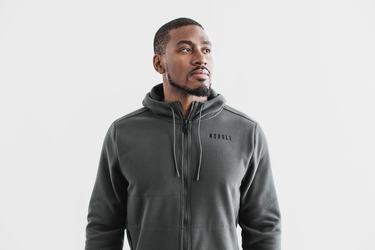 Veste Nobull Arctic Zip-up Homme Grise Foncé | NS2540891