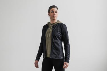Veste Nobull Twill Zip-up Femme Noir | NH1357402