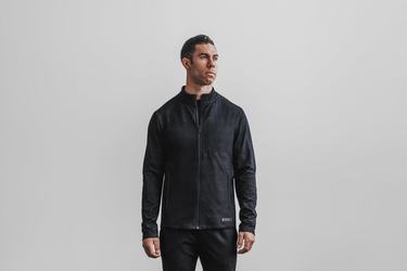 Veste Nobull Twill Zip-up Homme Noir | NB3975208